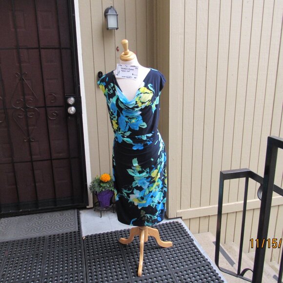 #456  NEW WOMAN'S FLORAL DRESS BY RALPH LAUREN  (SIZE 16W - Picture 3 of 3